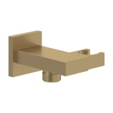 Cutout image of Villeroy & Boch Universal Brushed Gold Square Shower Holder & Outlet